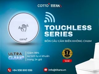 Bồn cầu xả không chạm COTTO: Sự lựa chọn thông minh cho không gian sống hiện đại