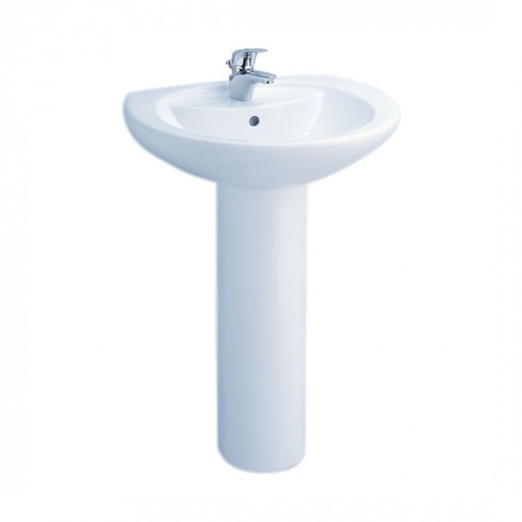 C0107#C411 Chậu lavabo chân dài Alice
