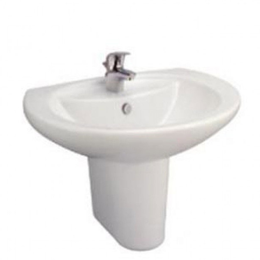 C0107#C420 Chậu lavabo chân lửng Alice