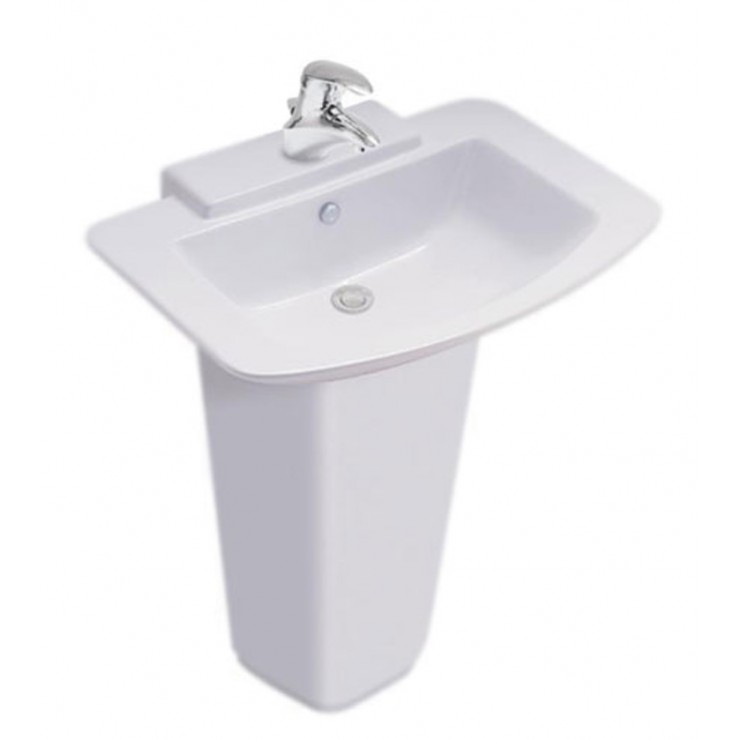 C01467#C4116 Chậu lavabo chân dài Hercules