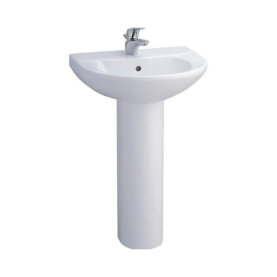 C014#C411 Chậu lavabo chân dài Wedy