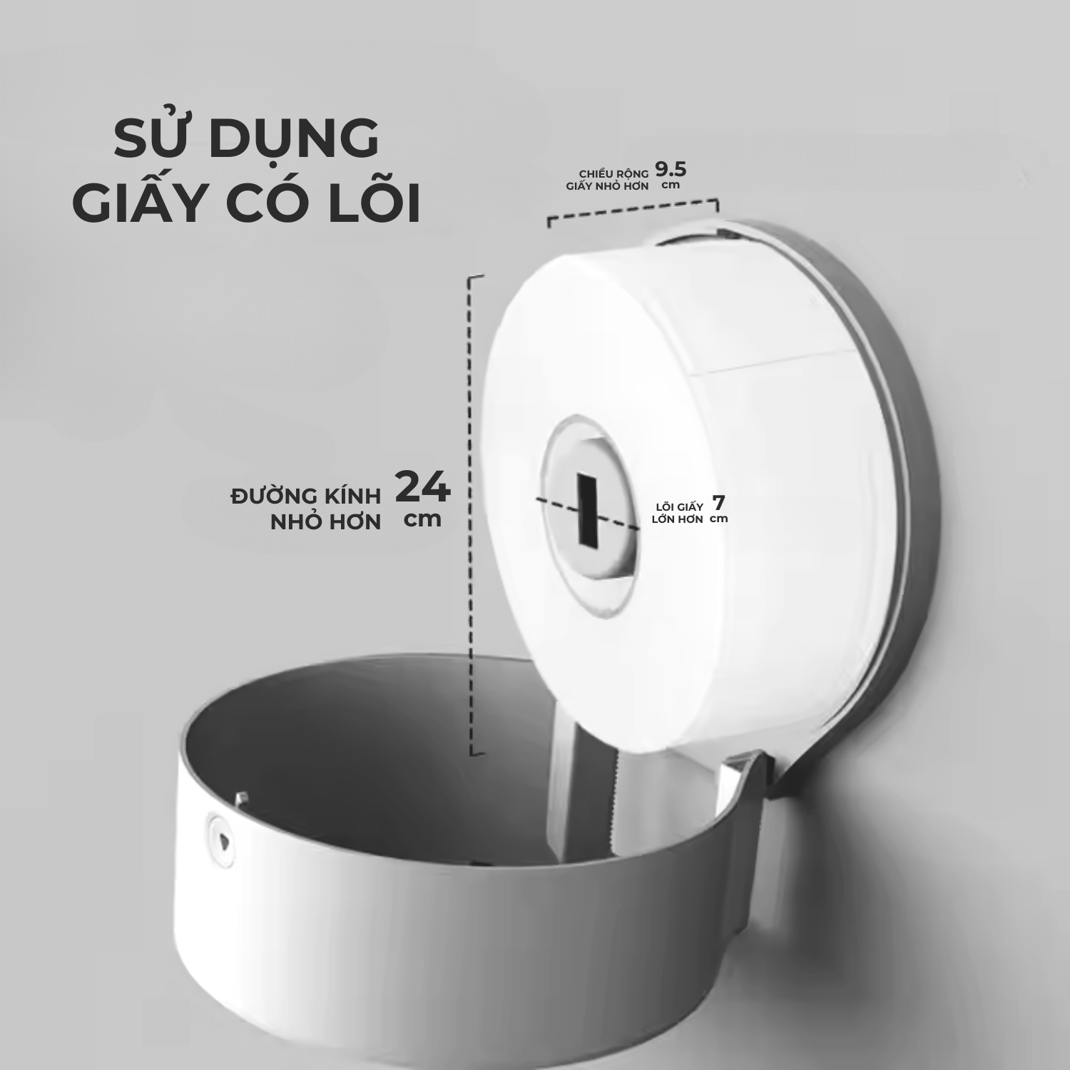 Hộp đựng giấy cuộn HSD-E51021 - Hình ảnh 5