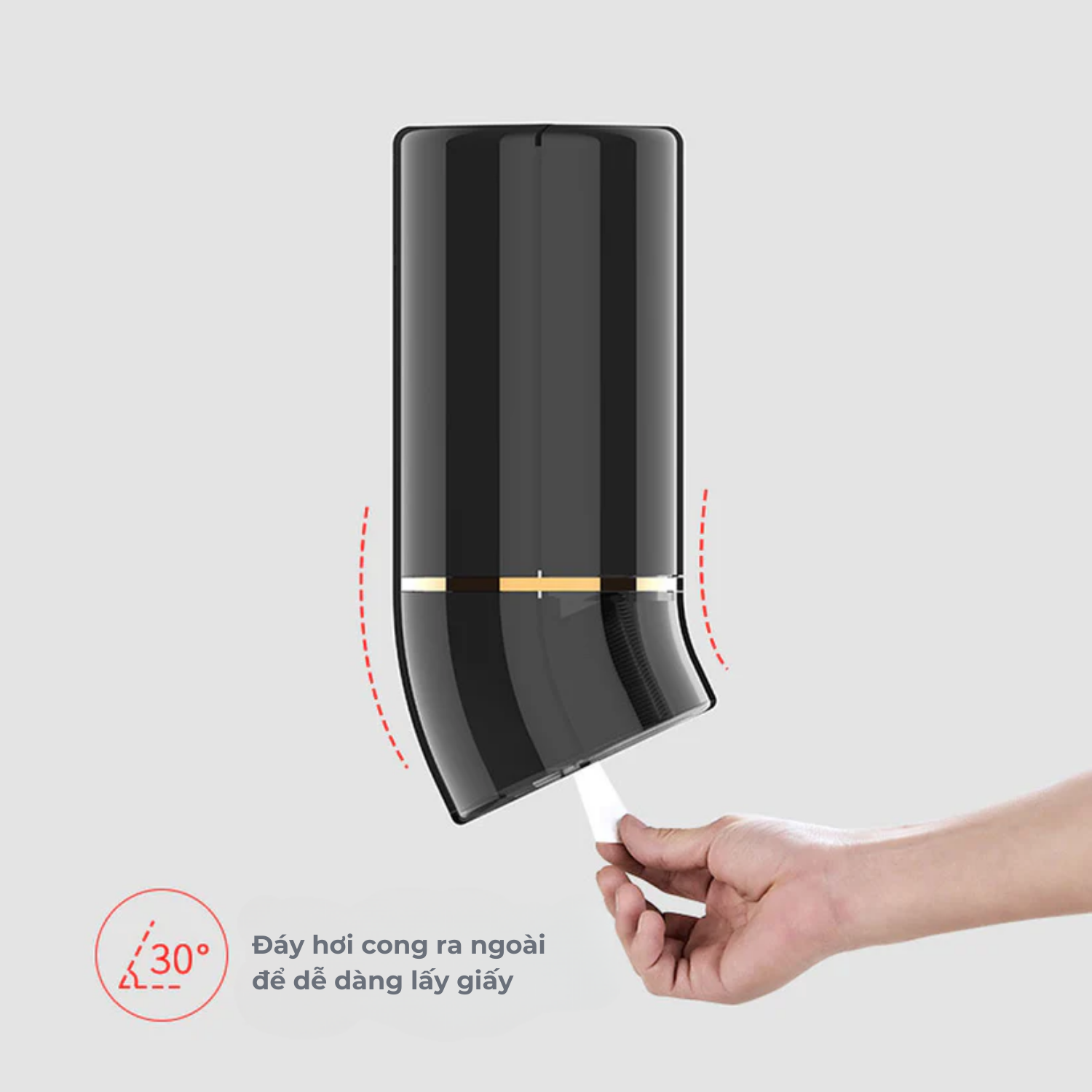 Hộp đựng giấy vuông HSD-E6002 (SBL) - Hình ảnh 4