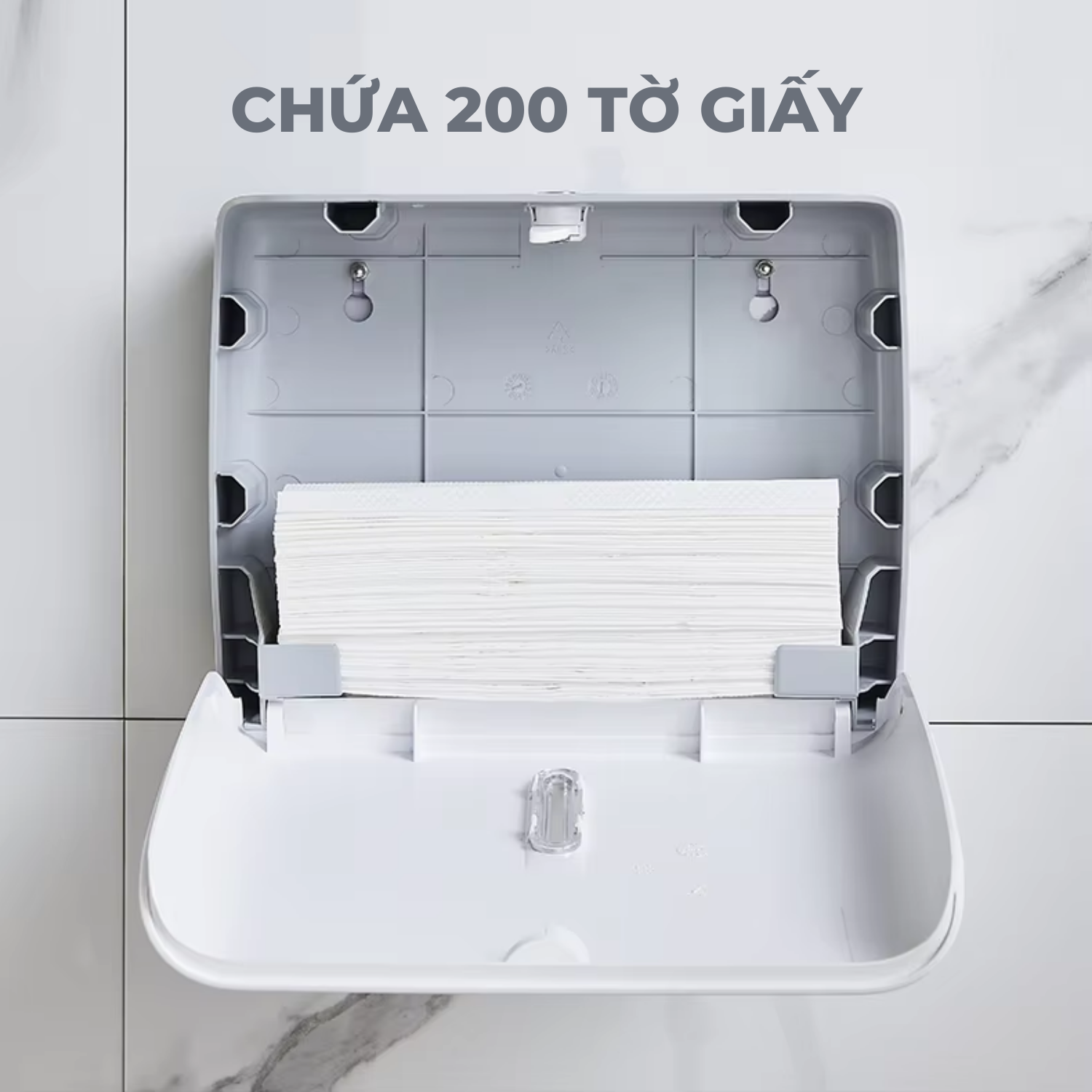 Hộp đựng giấy vuông HSD-E6008 (WH) - Hình ảnh 5