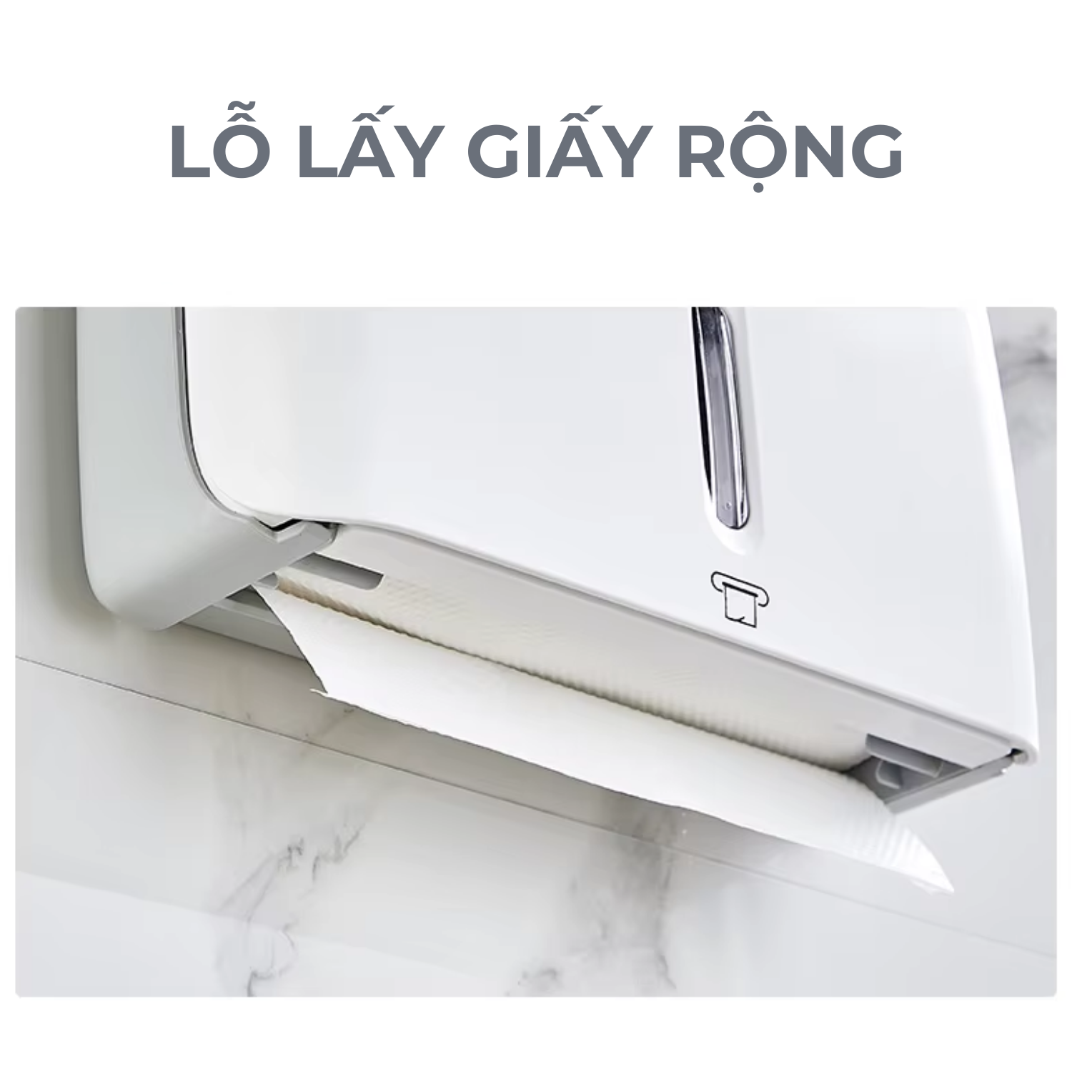 Hộp đựng giấy vuông HSD-E6008 (WH) - Hình ảnh 4