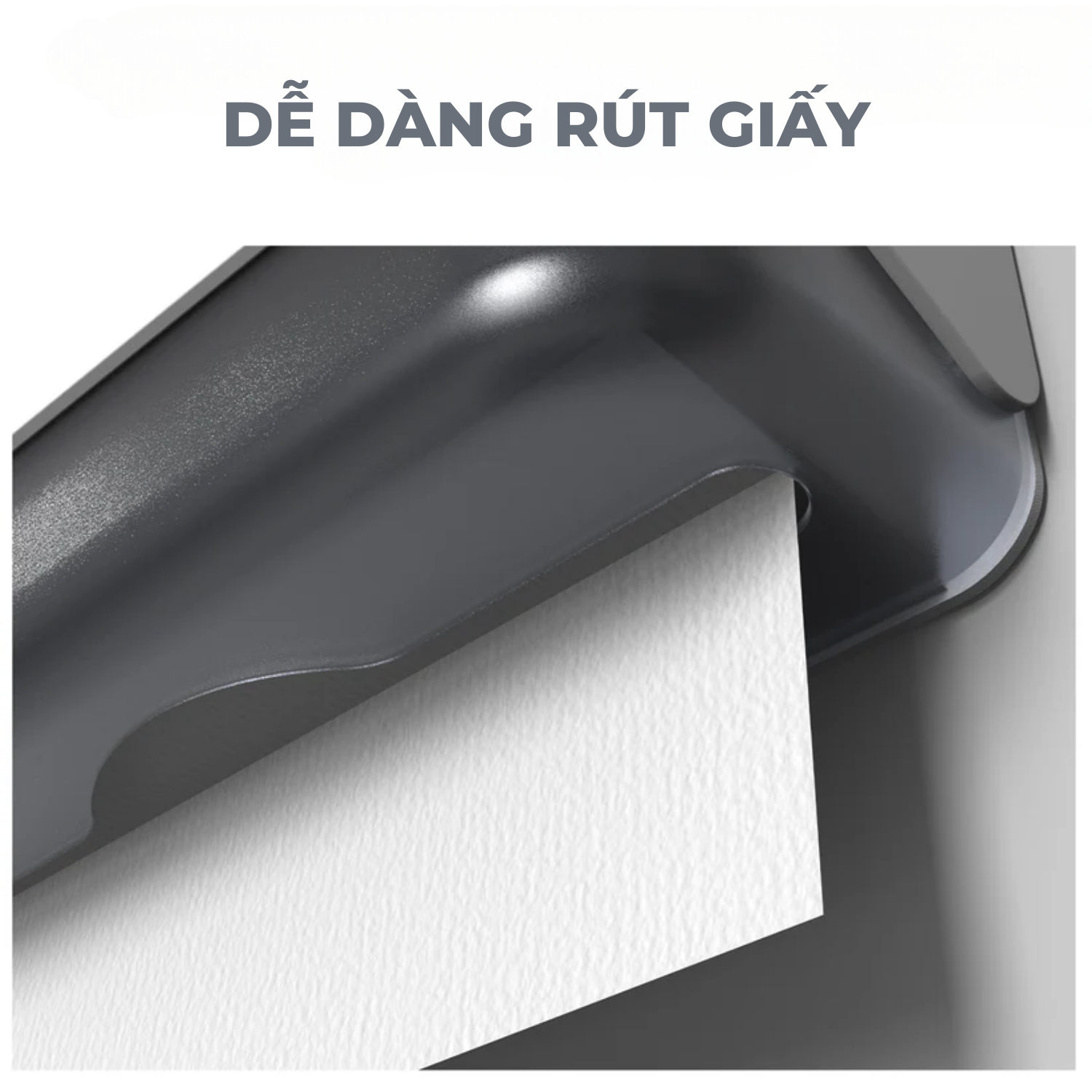 Hộp đựng giấy vuông HSD-E6012 (WH) - Hình ảnh 4