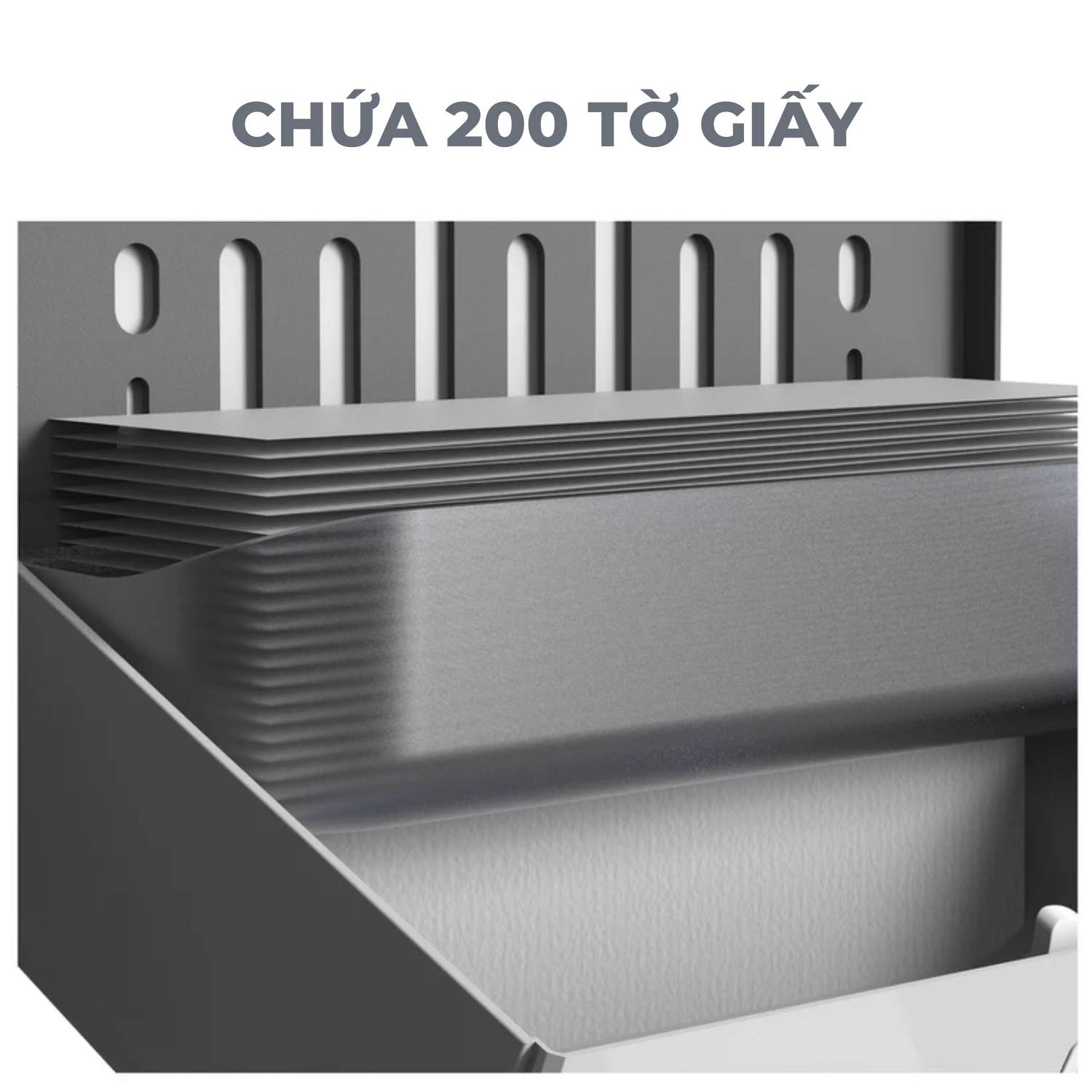 Hộp đựng giấy vuông HSD-E6012 (WH) - Hình ảnh 5