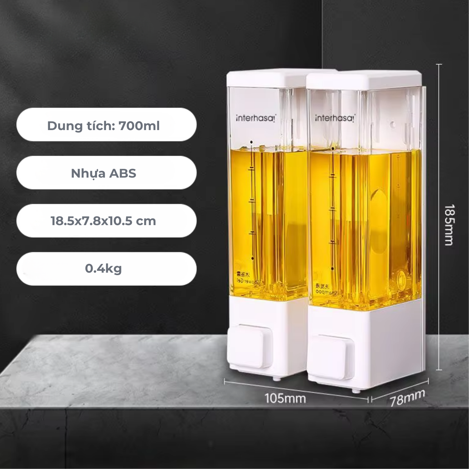 Bình xịt xà phòng HSD-F7001-2 (WH) - Hình ảnh 6